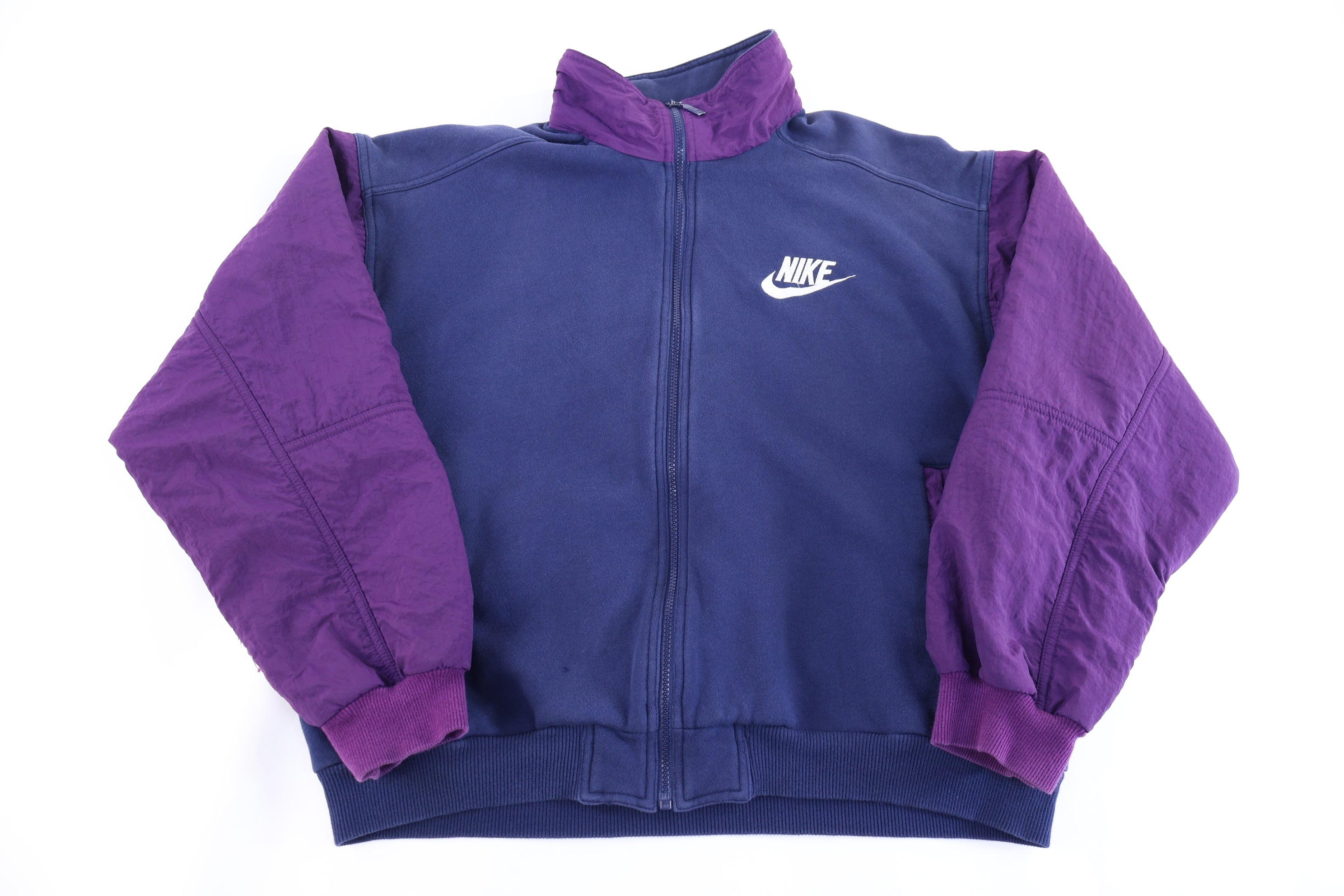 90's Nike Embroidered Logo Multicolor Full Zip Jacket