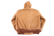 Carhartt Logo Patch Tan Full Zip Jacket