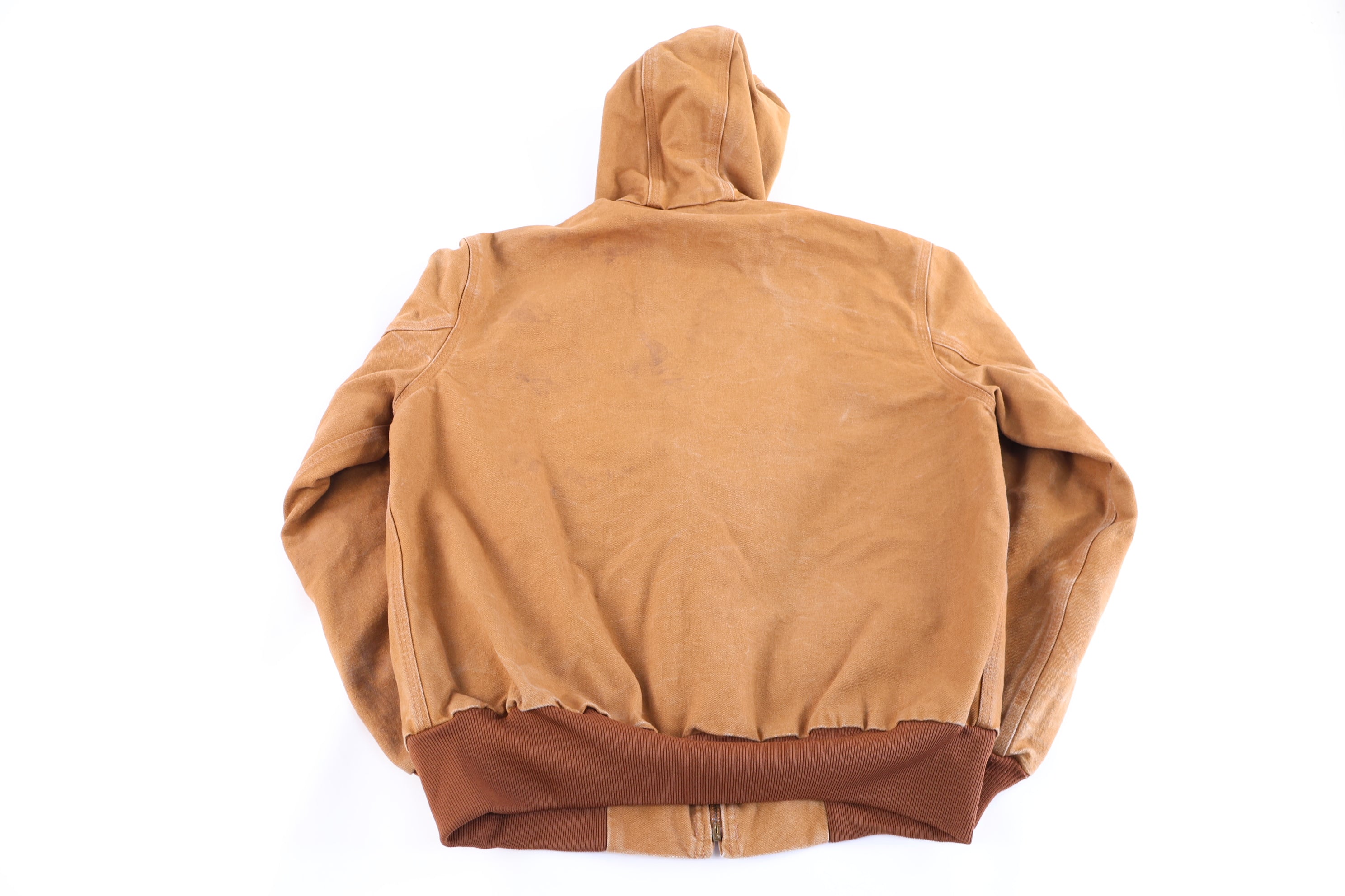 Carhartt Logo Patch Tan Full Zip Jacket
