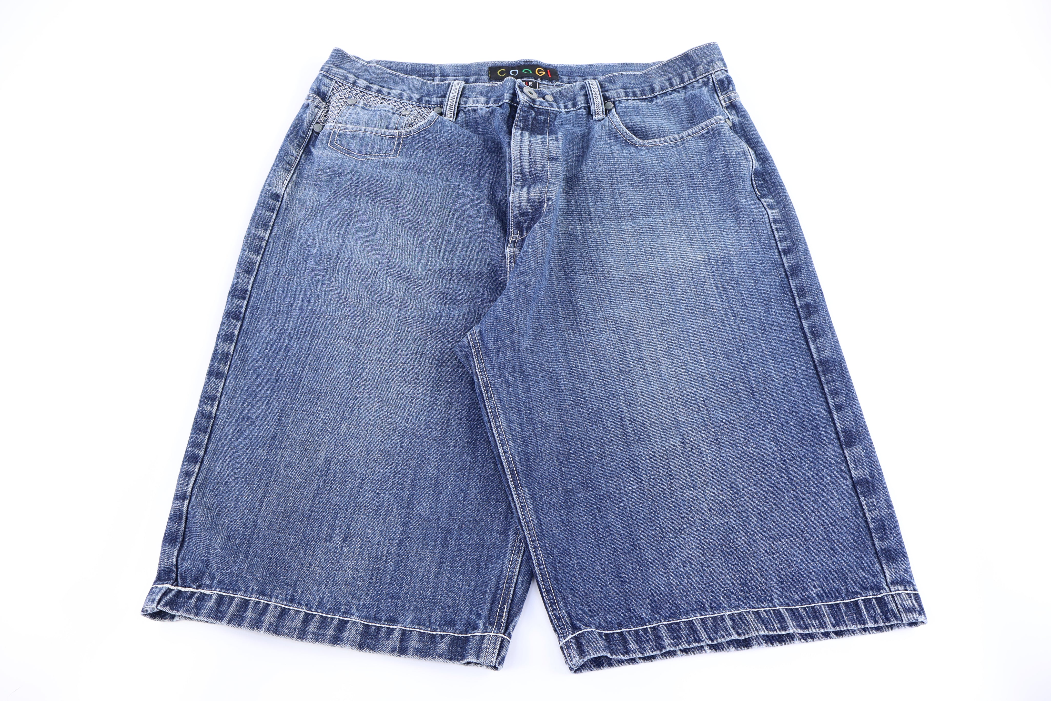 Y2K Coogi Medium Wash Denim Shorts
