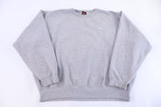 Vintage Nike Team Embroidered Logo Grey Blank Sweatshirt