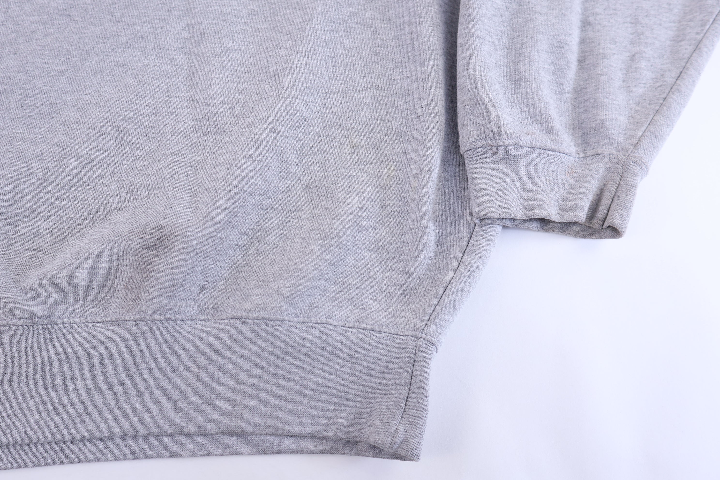 Vintage Nike Team Embroidered Logo Grey Blank Sweatshirt