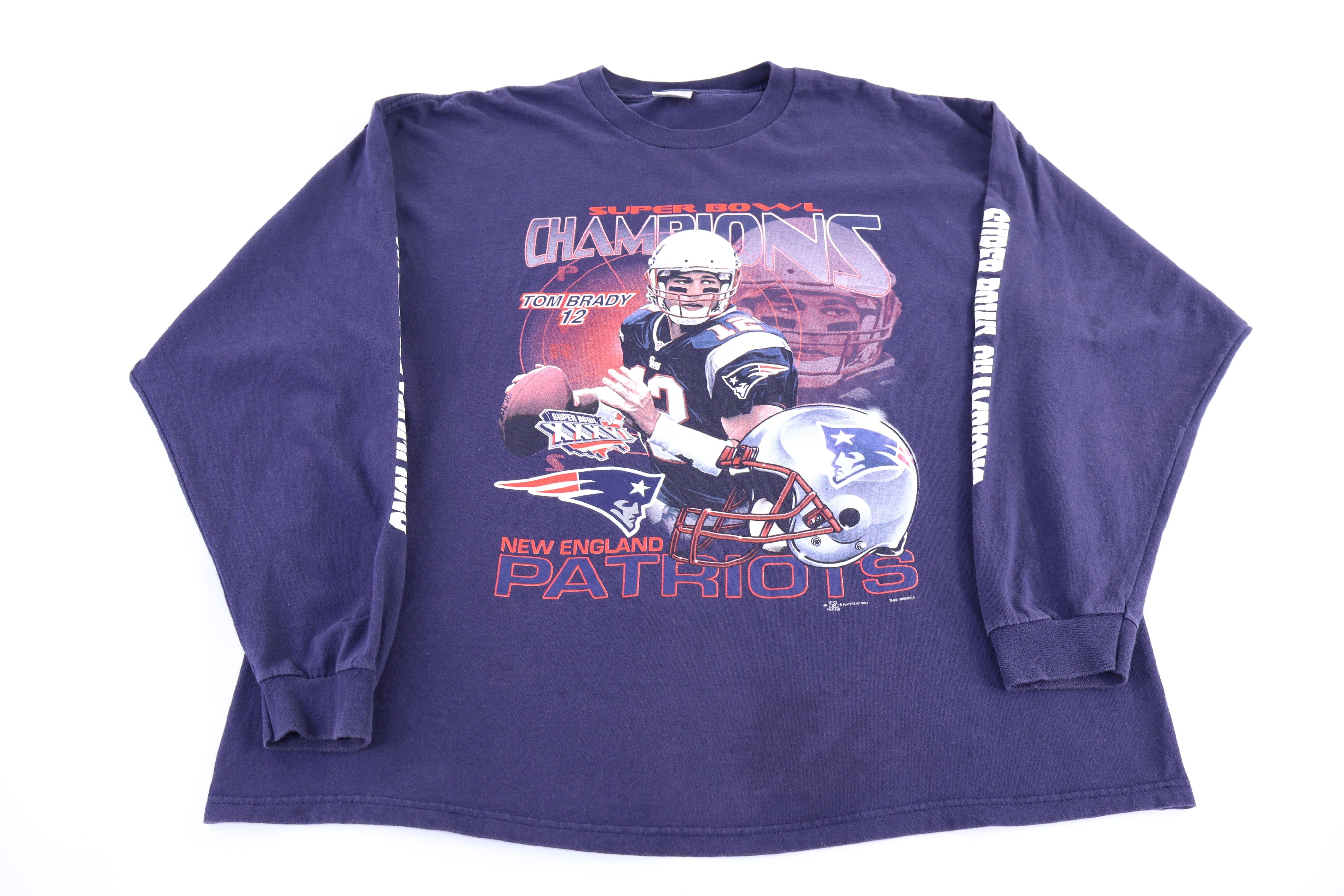 2002 New England Patriots Football LS T-shirt