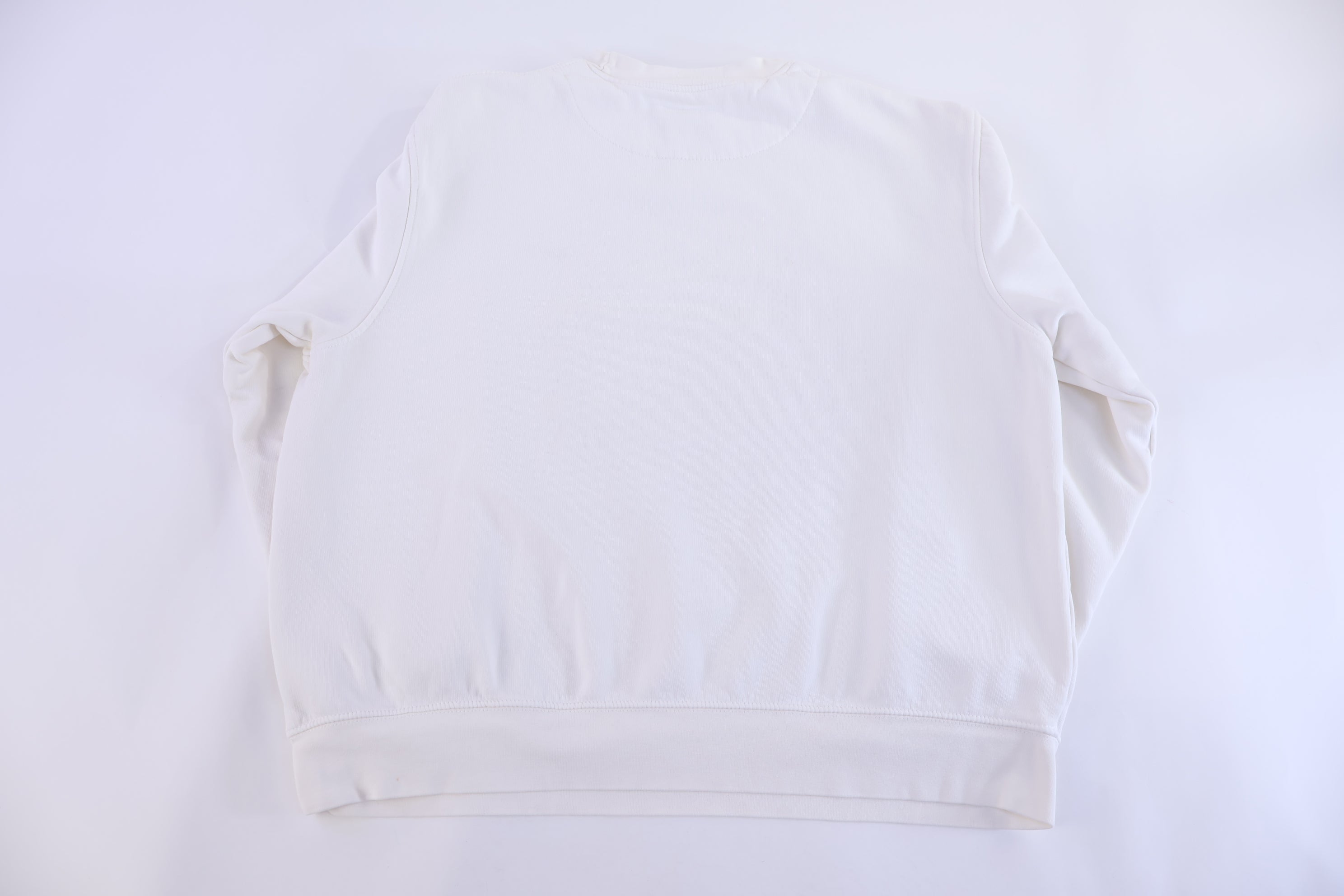 Vintage Nike Embroidered Logo White Sweatshirt