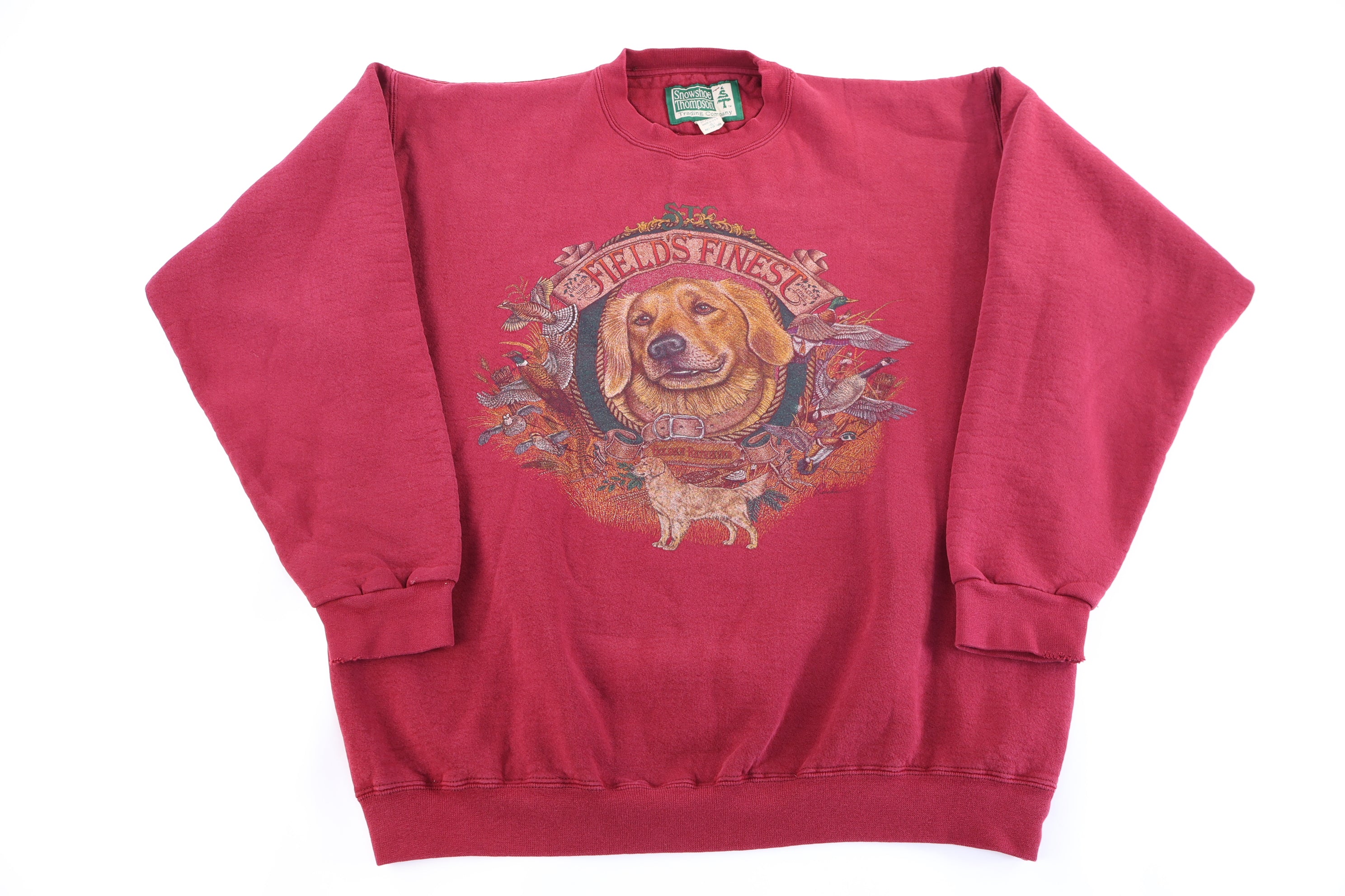 90's Snowshoe Field Finest Dog Graphic Sweatshirt