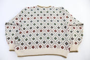 Vintage John Weitz Multipattern Knit Sweater