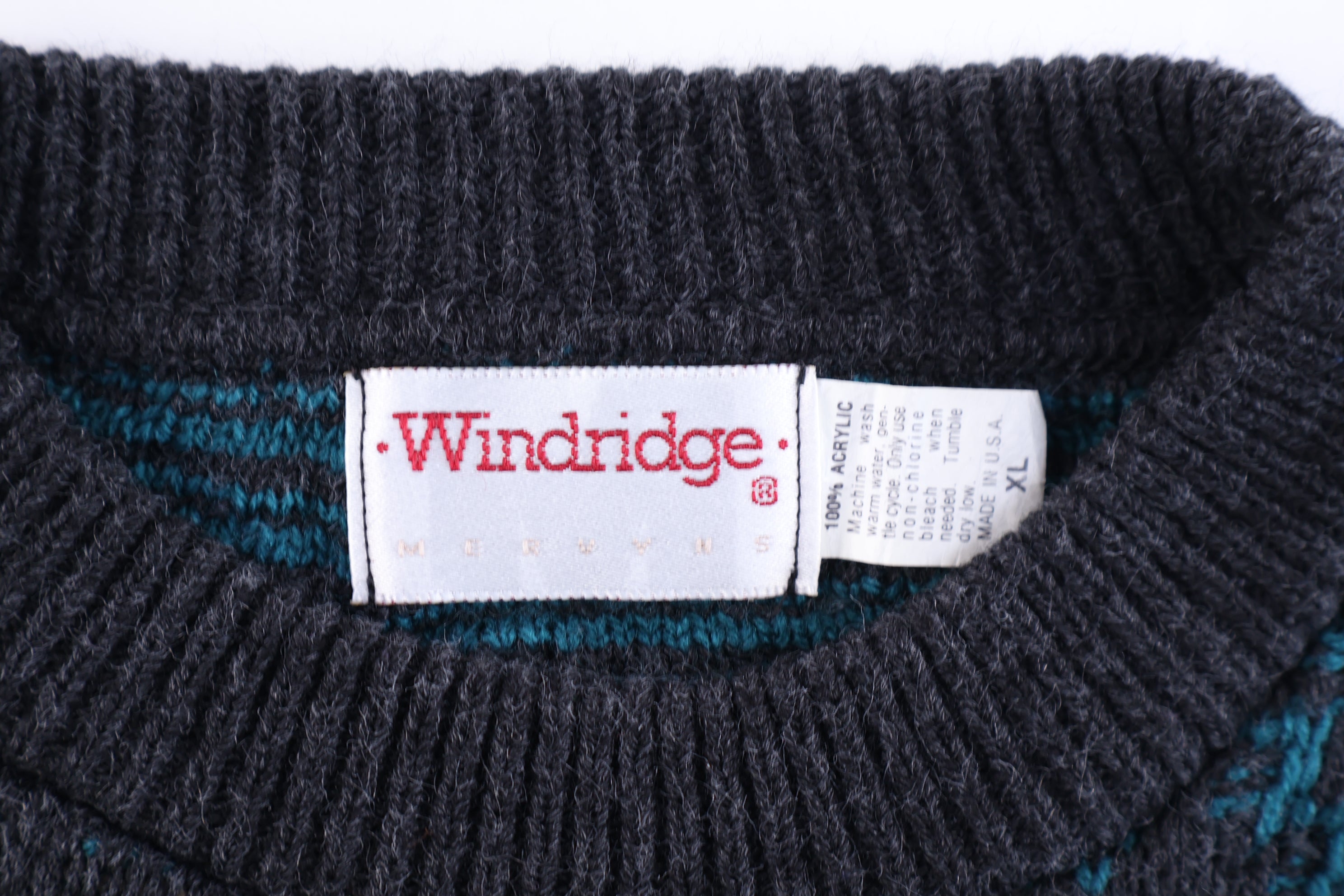 80's Winridge Multipattern Knit Sweater