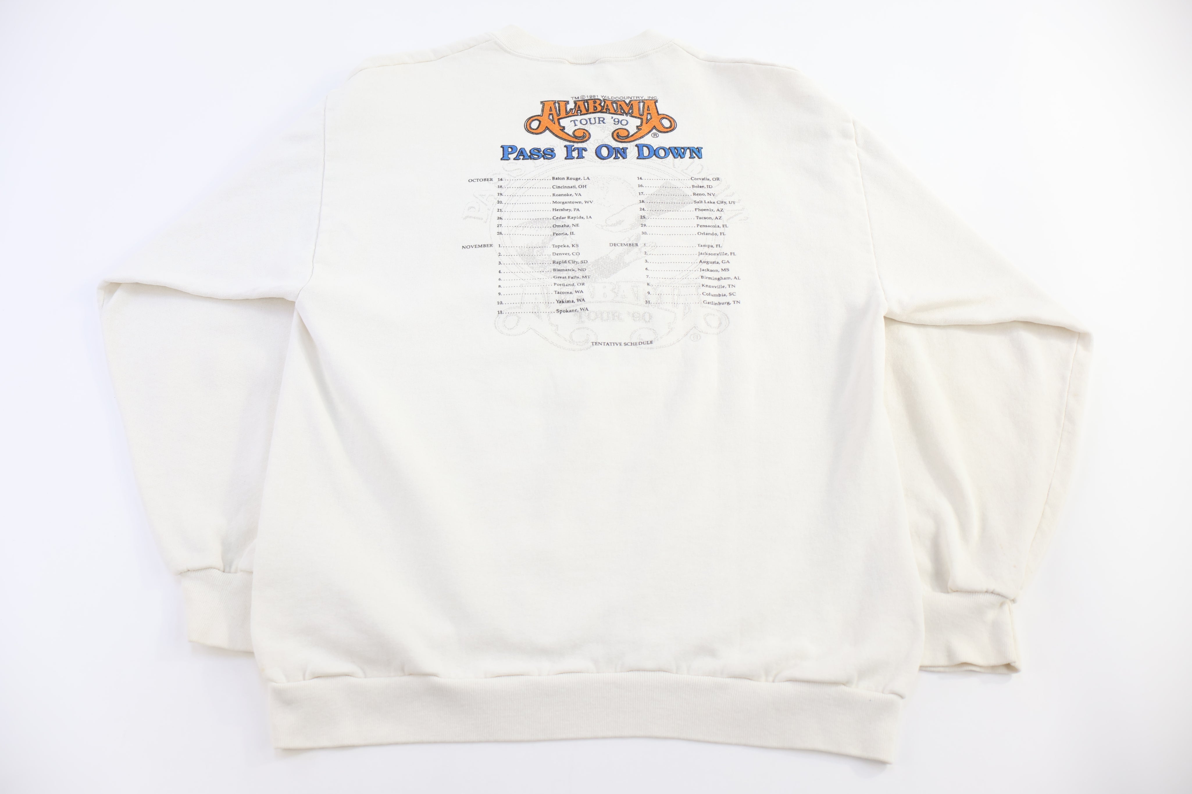 1990 Alabama Pass It Down Tour Sweatshirt