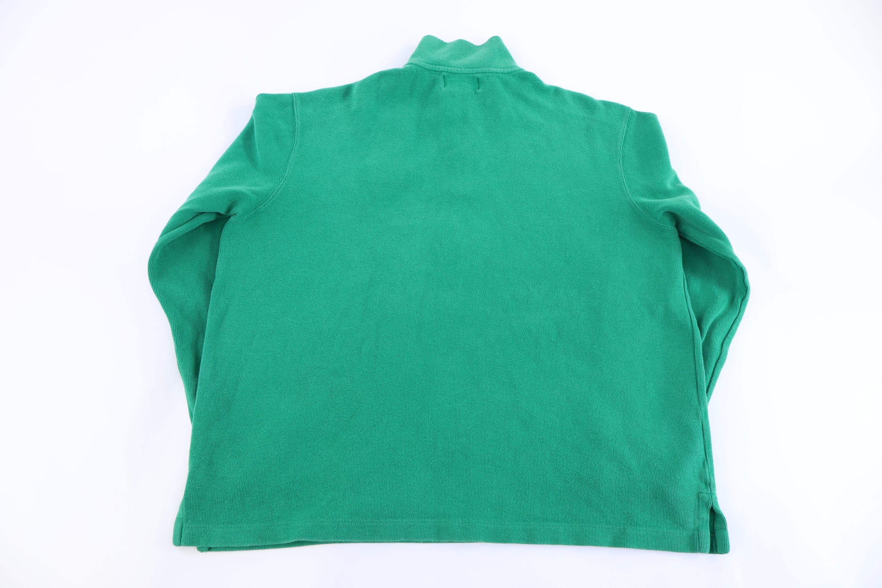 Polo by Ralph Lauren Embroidered Pony Green Quarter Zip Pullover