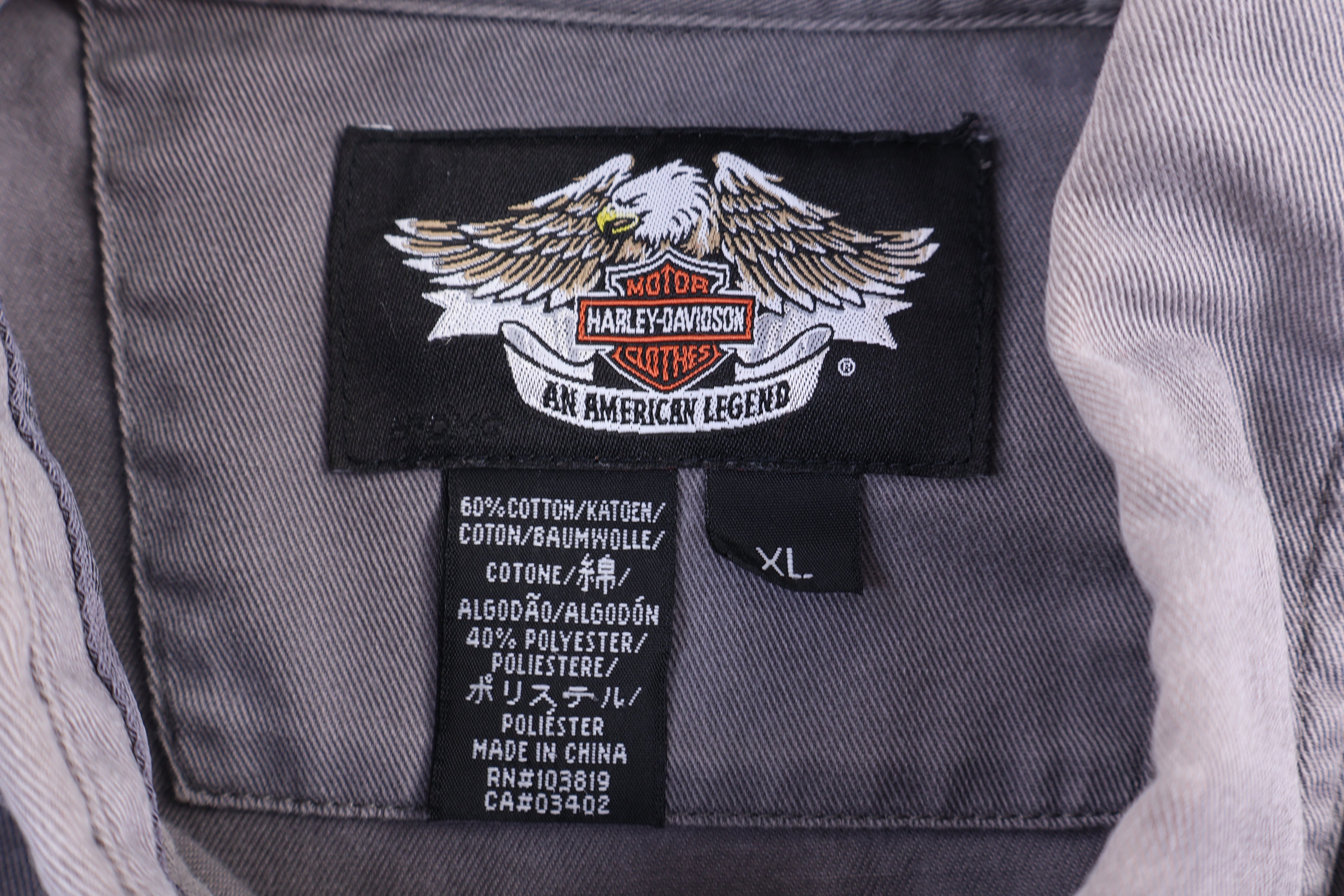 Harley Davidson Motorcycles Button Down