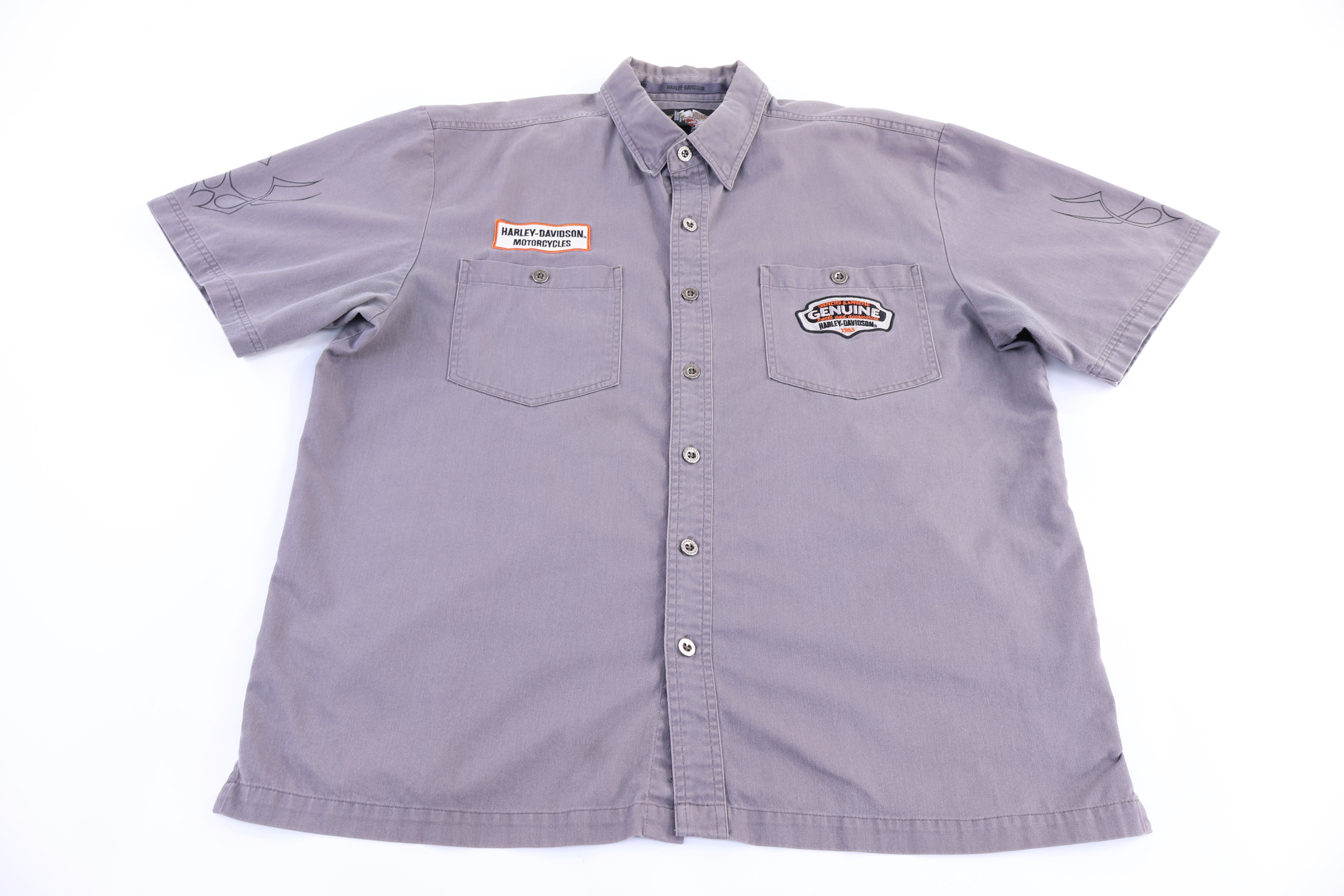Harley Davidson Motorcycles Button Down