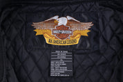 Vintage Harley Davidson Motorcycles Full Zip Bomber Jacket