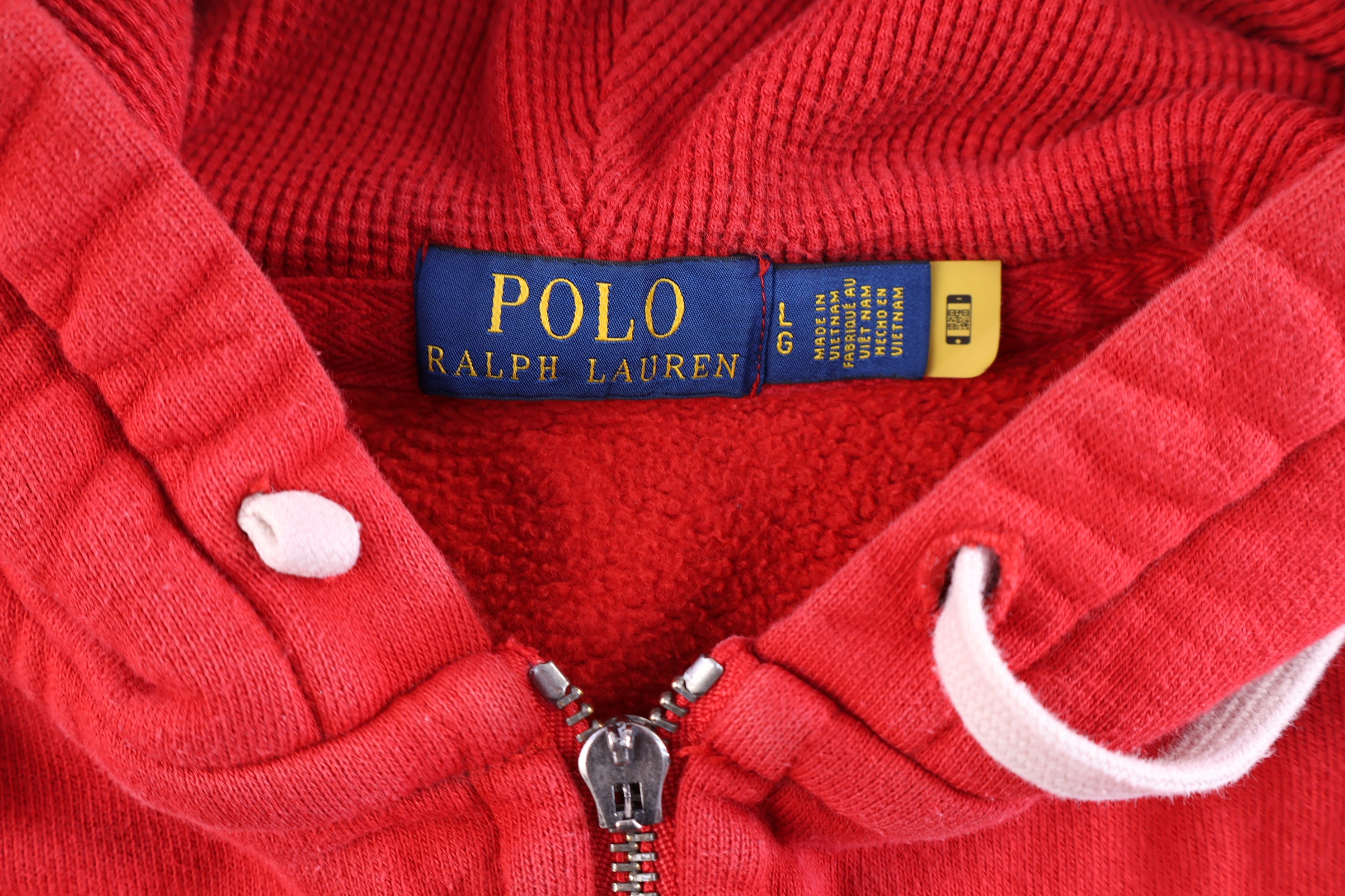 Polo Ralph Lauren Embroidered Logo Red Full Zip Jacket