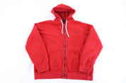 Polo Ralph Lauren Embroidered Logo Red Full Zip Jacket