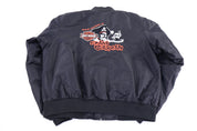 Vintage Harley Davidson Motorcycles Full Zip Bomber Jacket