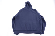 Vintage Nike Embroidered Logo Blue Pullover Hoodie