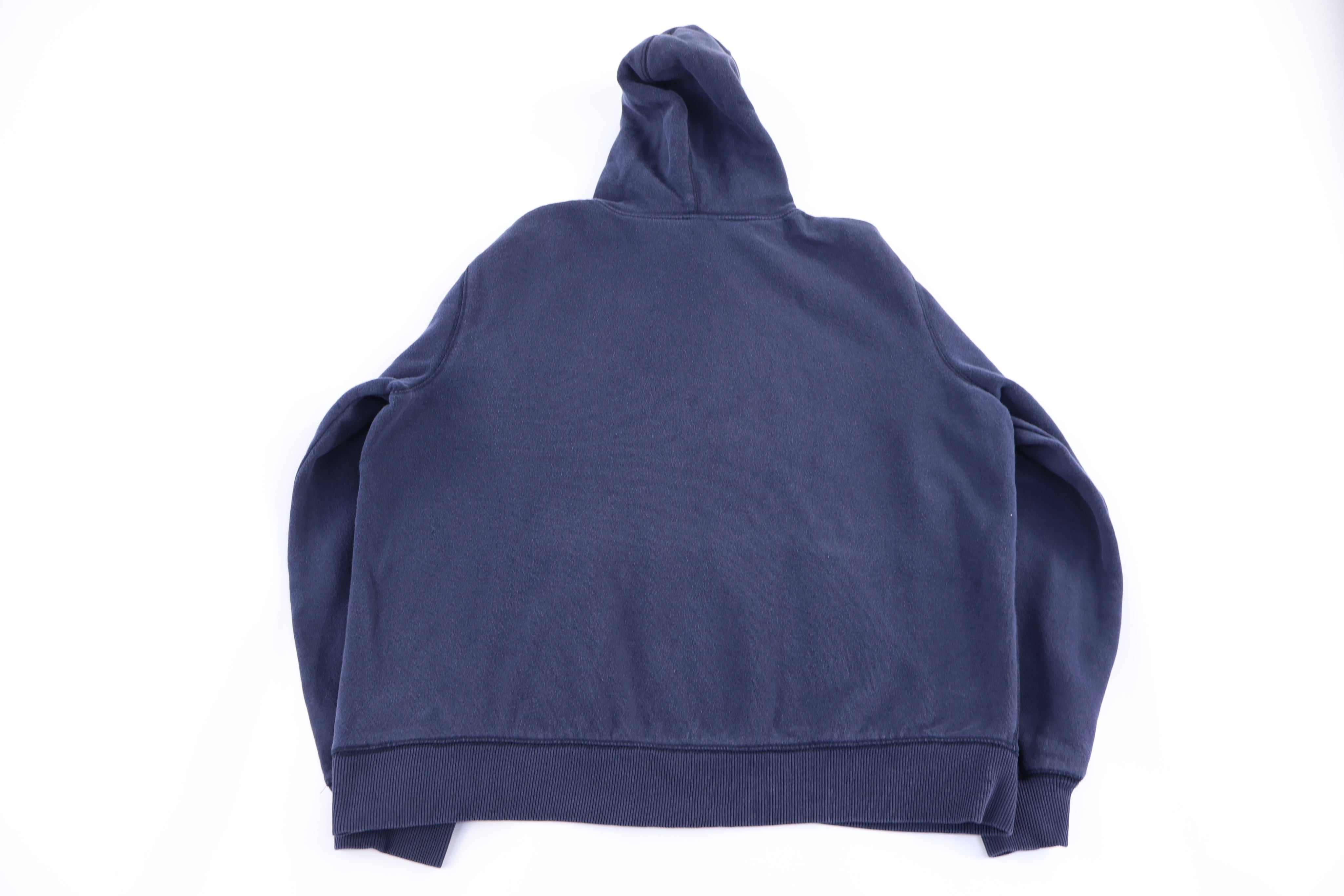 Vintage Nike Embroidered Logo Blue Pullover Hoodie