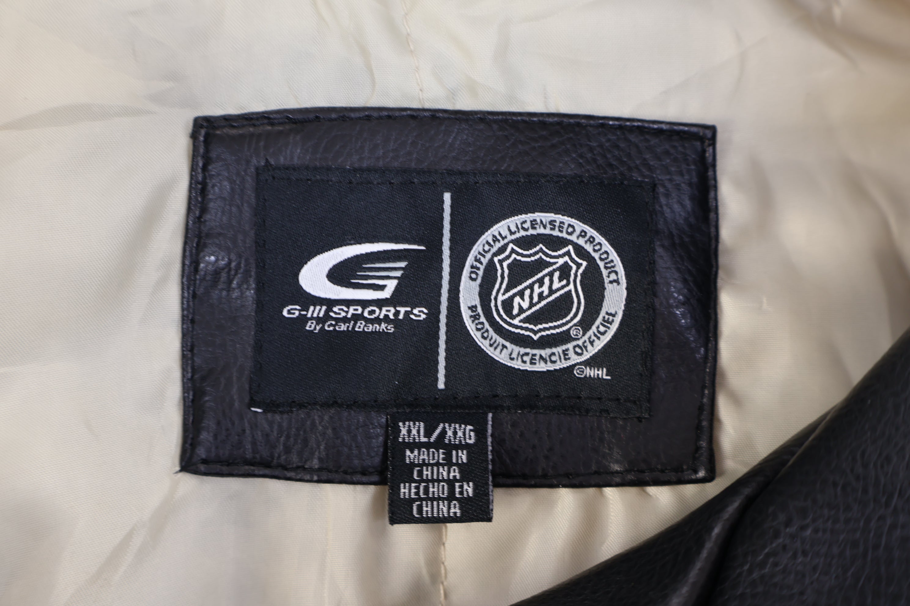 Pittsburgh Penguins Hockey Black & Cream Full Zip Jacket