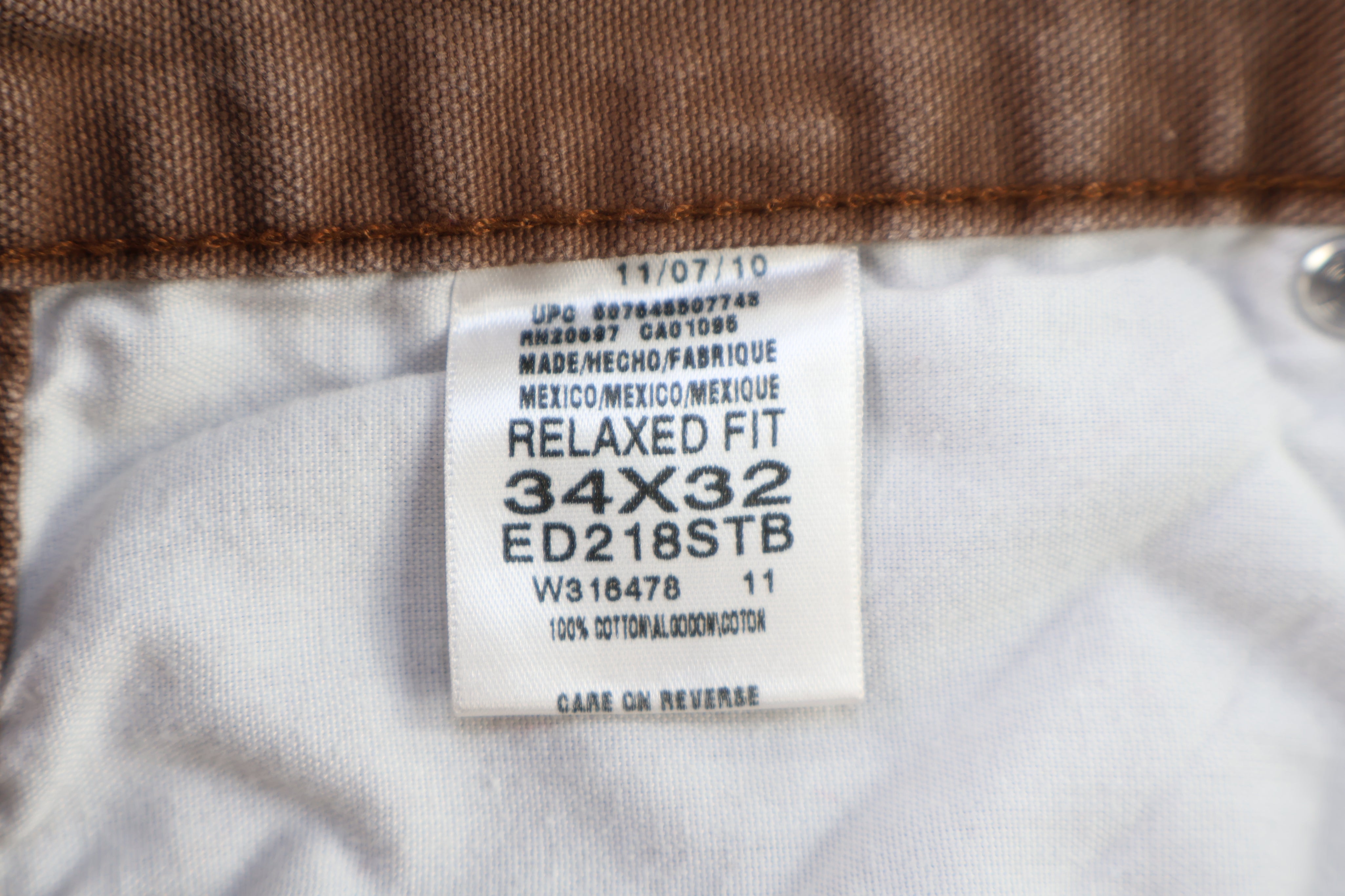 Dickies Logo Patch Brown Pants