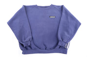 90's Adidas Embroidered Logo Blue Sweatshirt