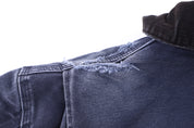 Carhartt Logo Patch Blue Full Zip Jacket