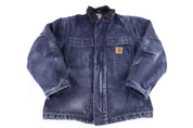 Carhartt Logo Patch Blue Full Zip Jacket