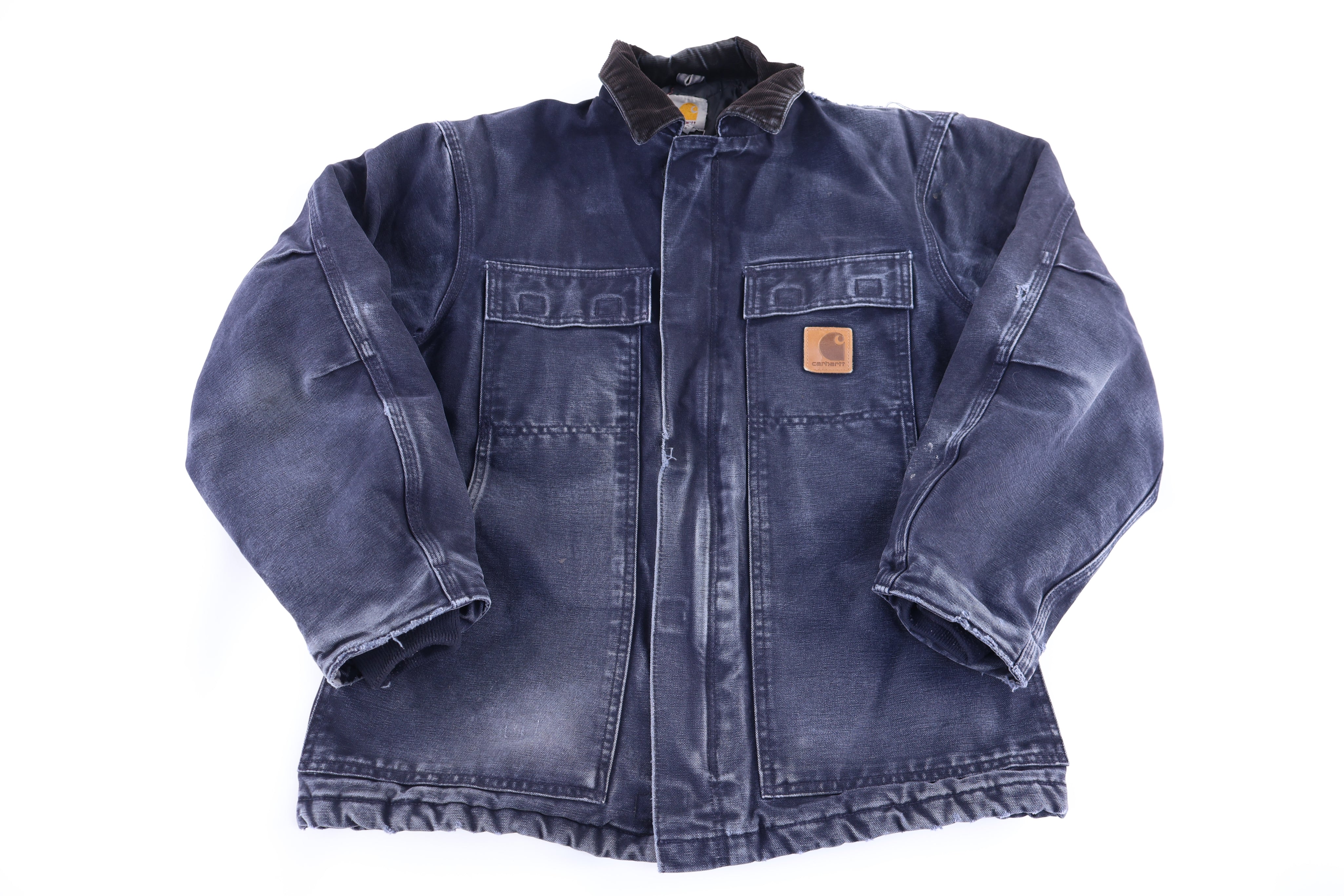 Carhartt Logo Patch Blue Full Zip Jacket