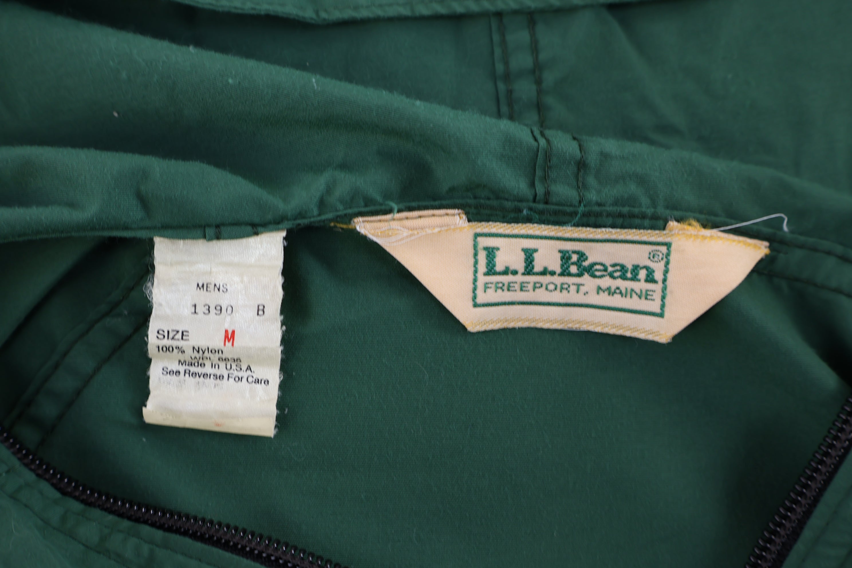 90's L.L. Bean Green Pullover Anorak