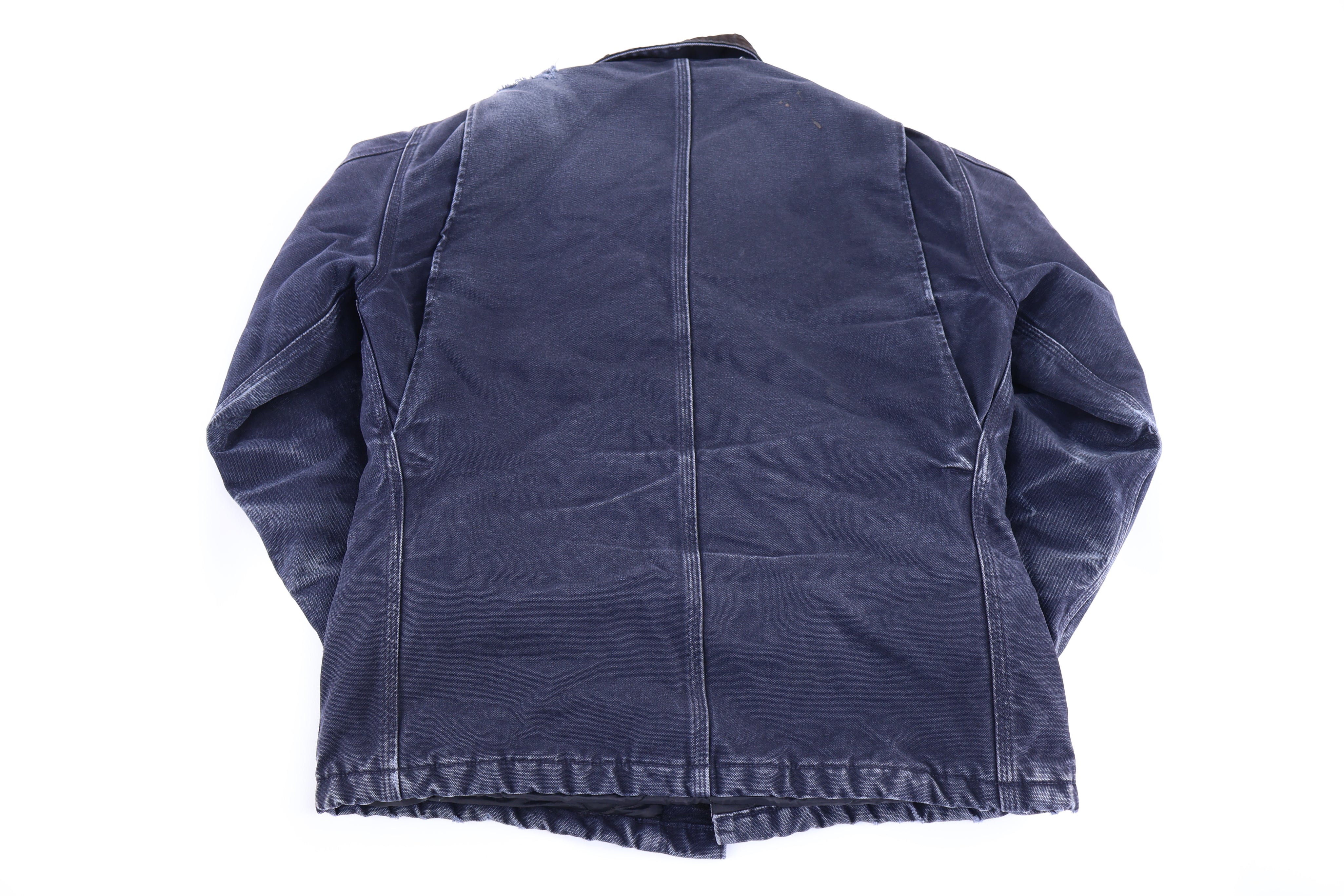 Carhartt Logo Patch Blue Full Zip Jacket