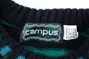 90's Campus Multicolor Knit Sweater