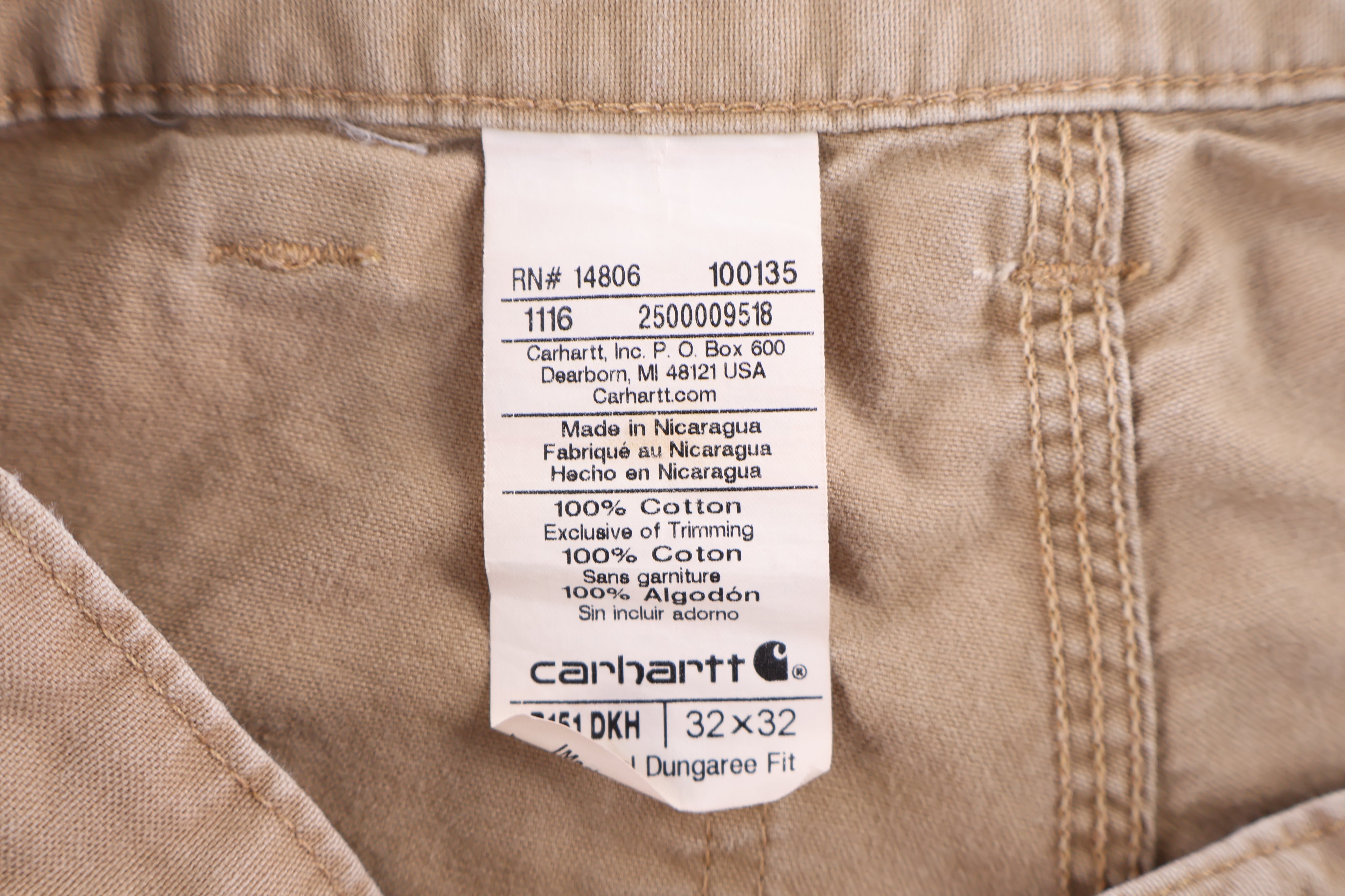 Carhartt Logo Patch Tan Pants