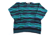 90's Campus Multicolor Knit Sweater