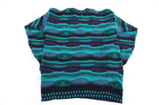 90's Campus Multicolor Knit Sweater