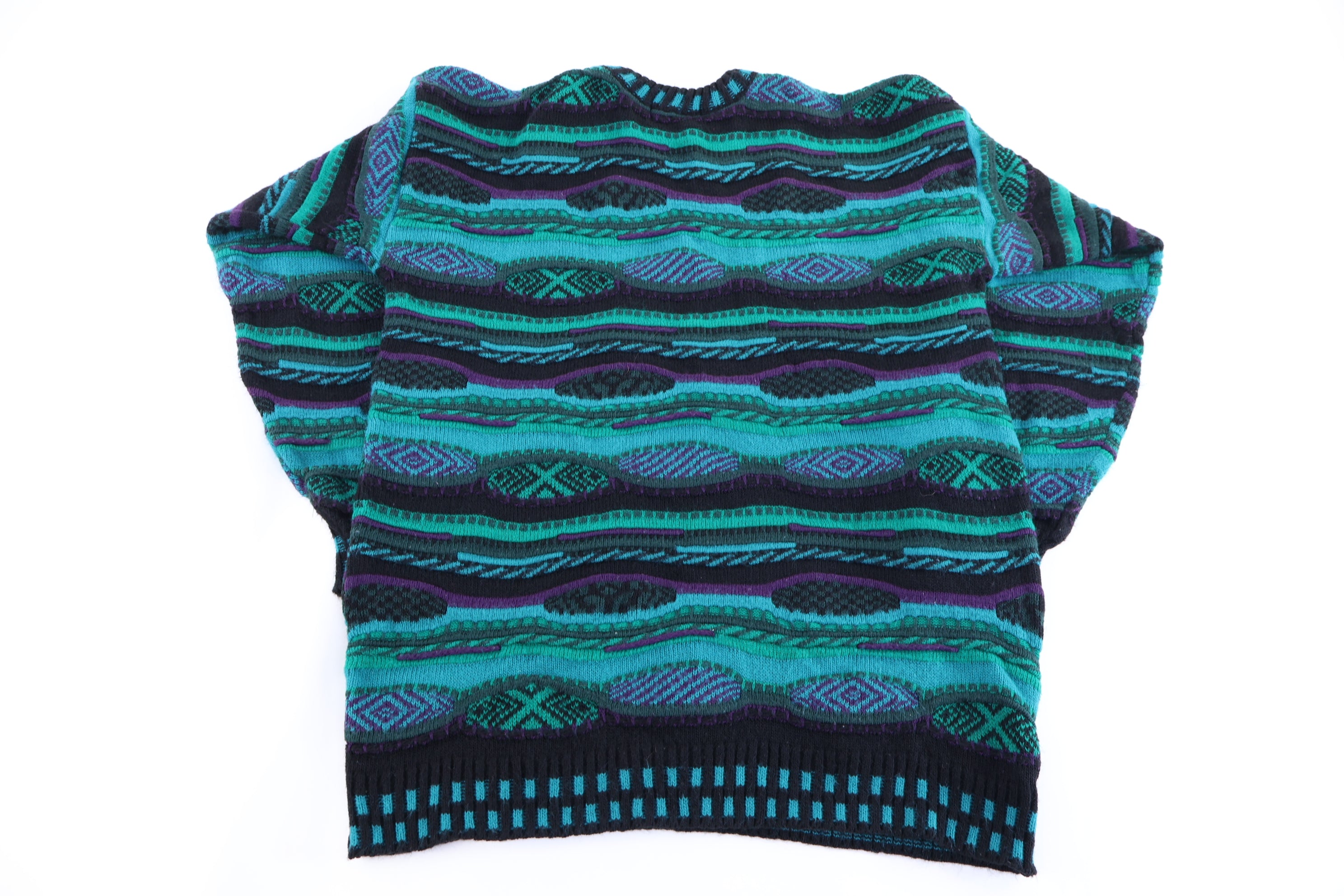 90's Campus Multicolor Knit Sweater