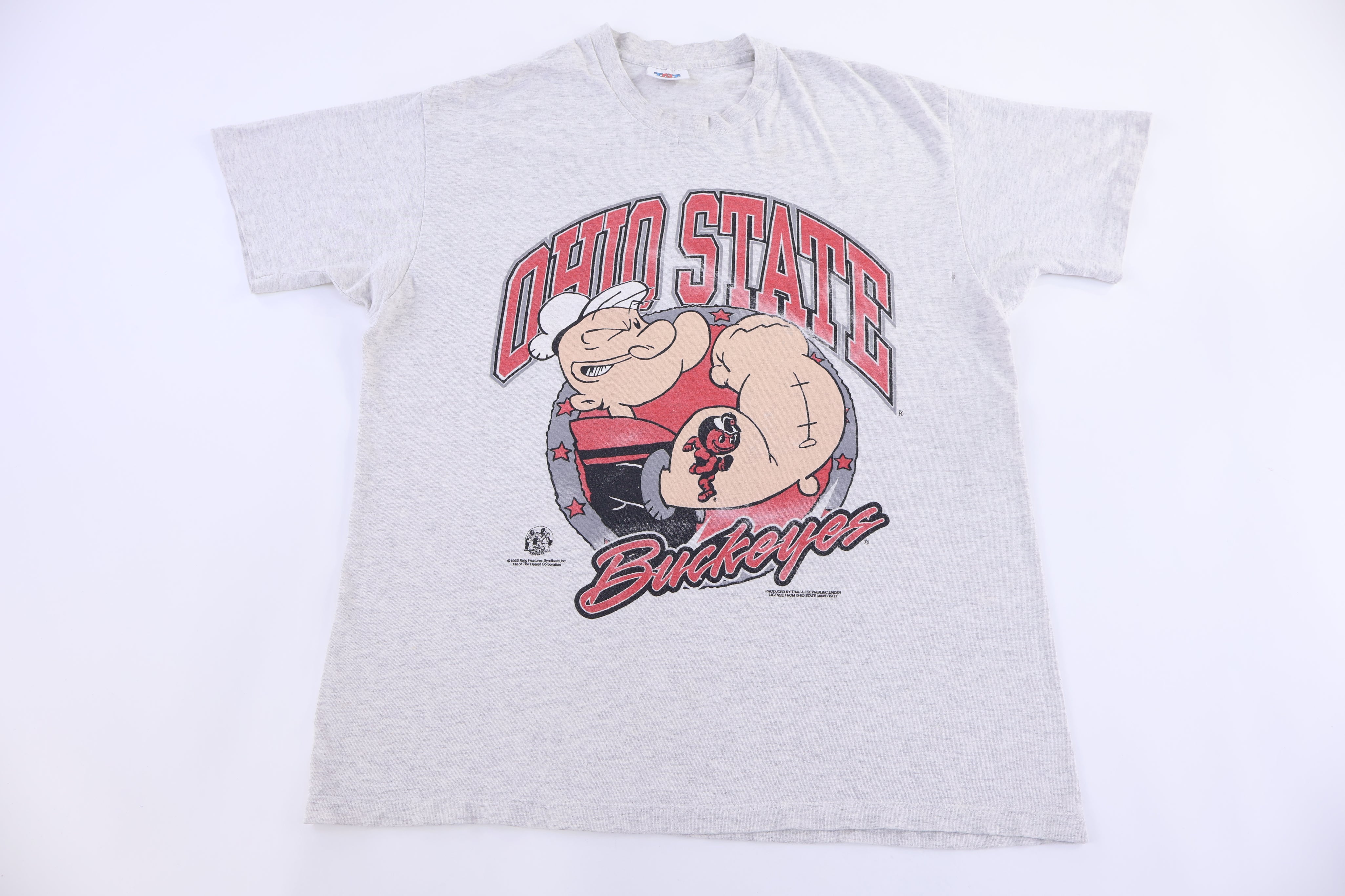 90's Popeye Ohio State Buckeyes T-shirt