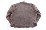 Carhartt Logo Patch Brown Blanket Lined Detroit Jacket