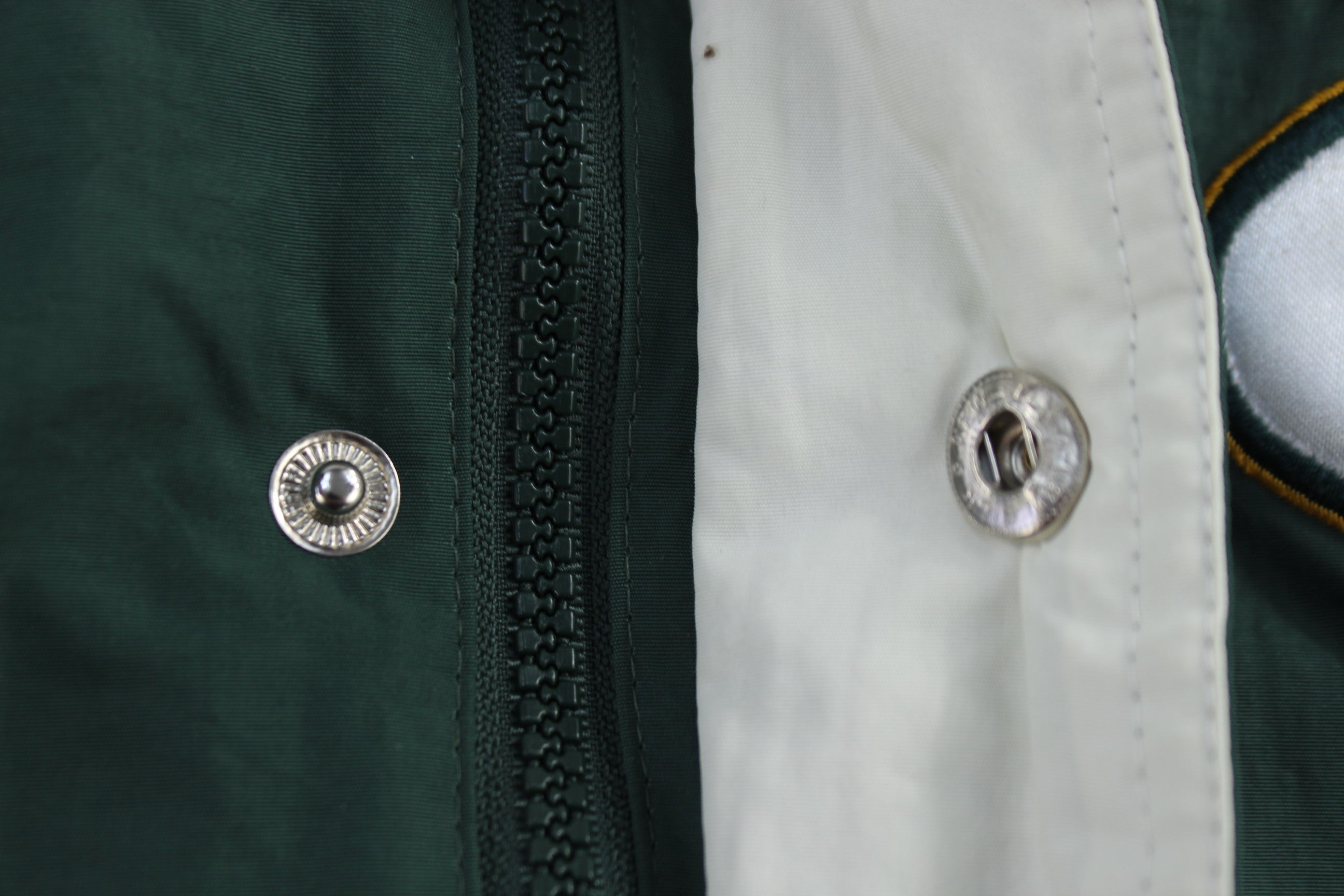 Vintage Green Bay Packers Full Zip Puffer Jacket