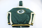 Vintage Green Bay Packers Full Zip Puffer Jacket