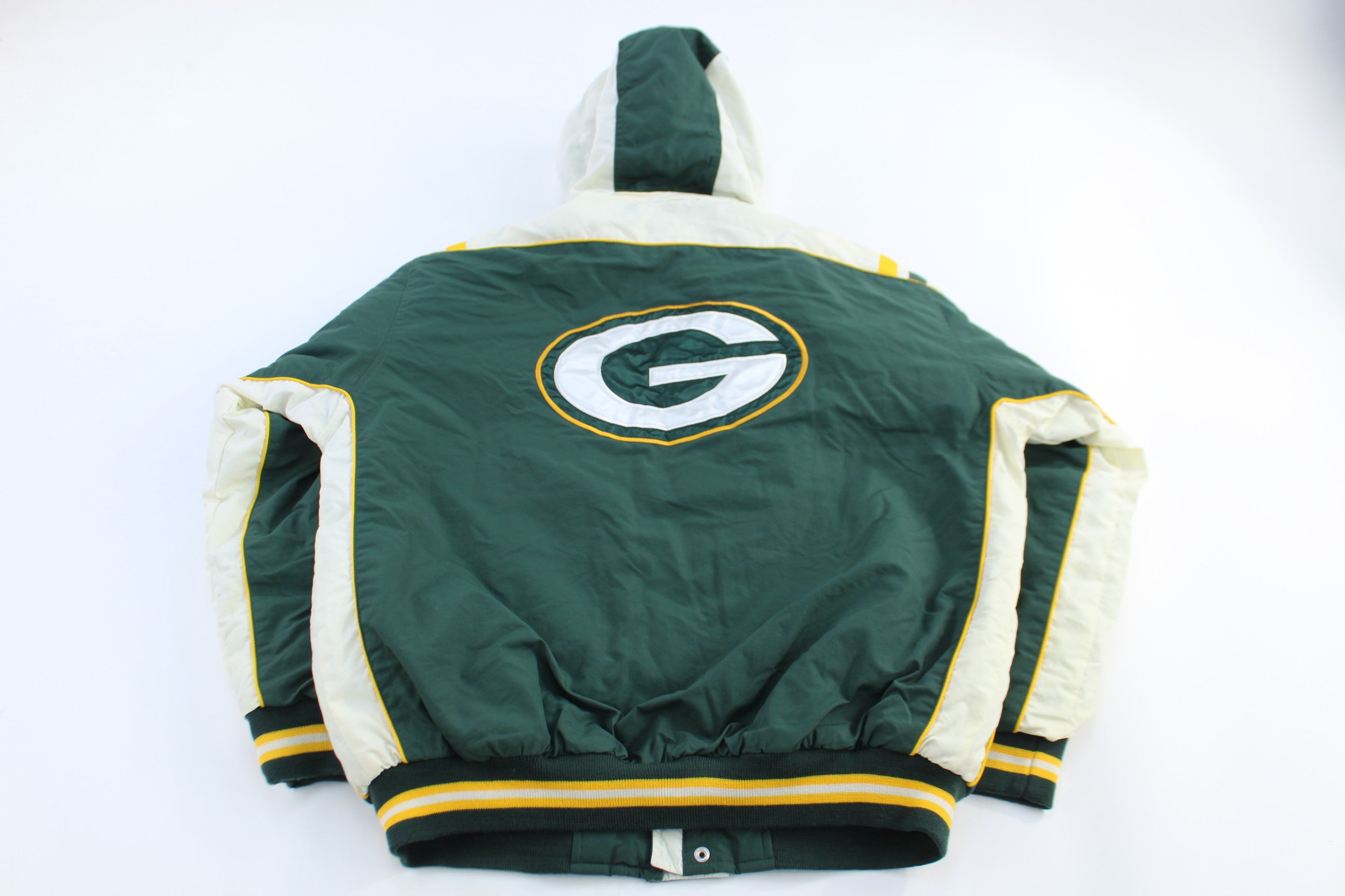 Vintage Green Bay Packers Full Zip Puffer Jacket