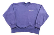 90's Champion Embroidered Logo Purple Sweatshirt
