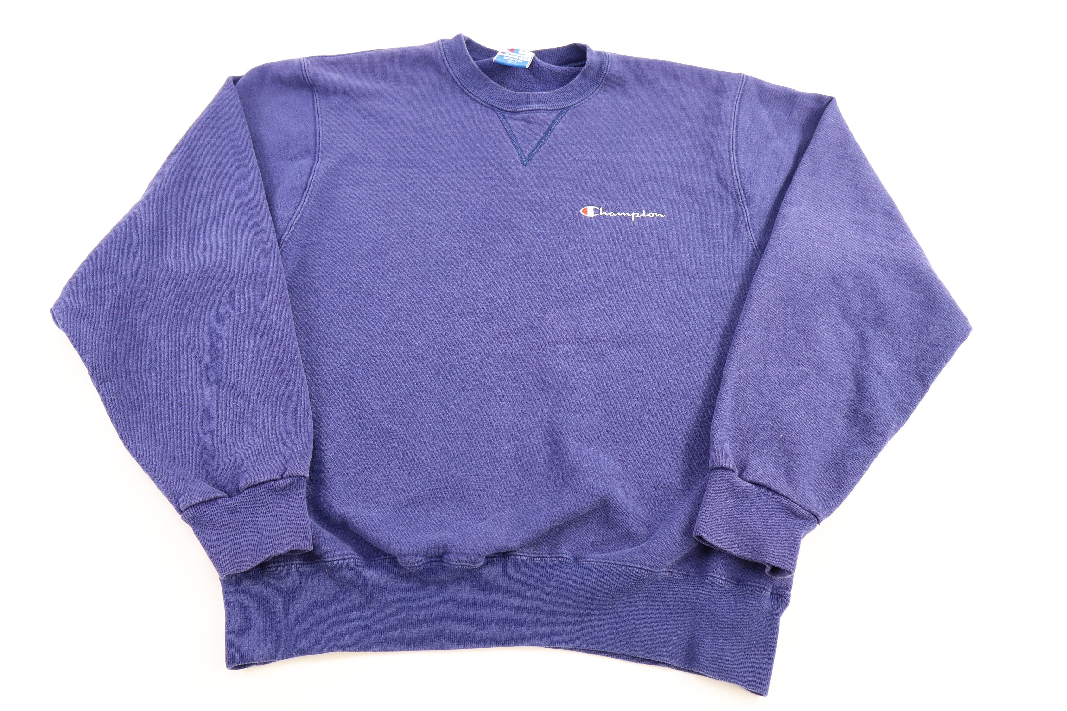 90's Champion Embroidered Logo Purple Sweatshirt
