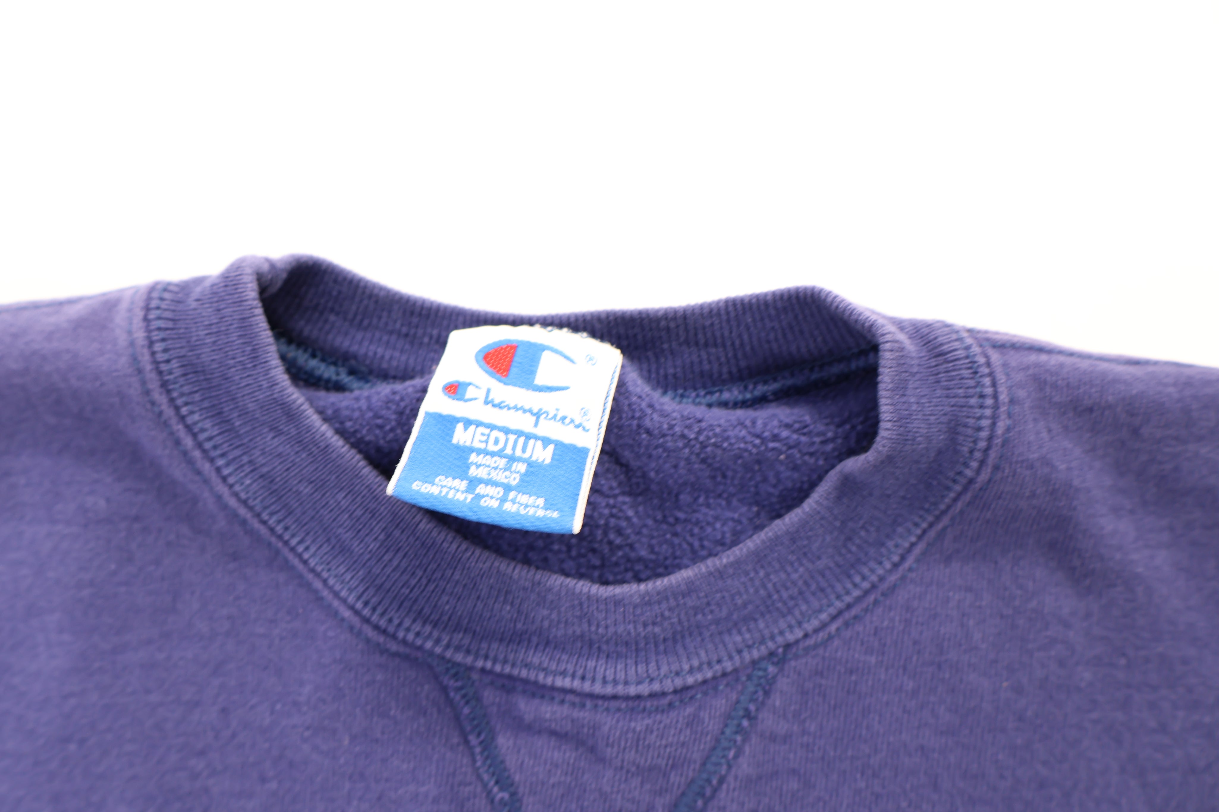 90's Champion Embroidered Logo Purple Sweatshirt