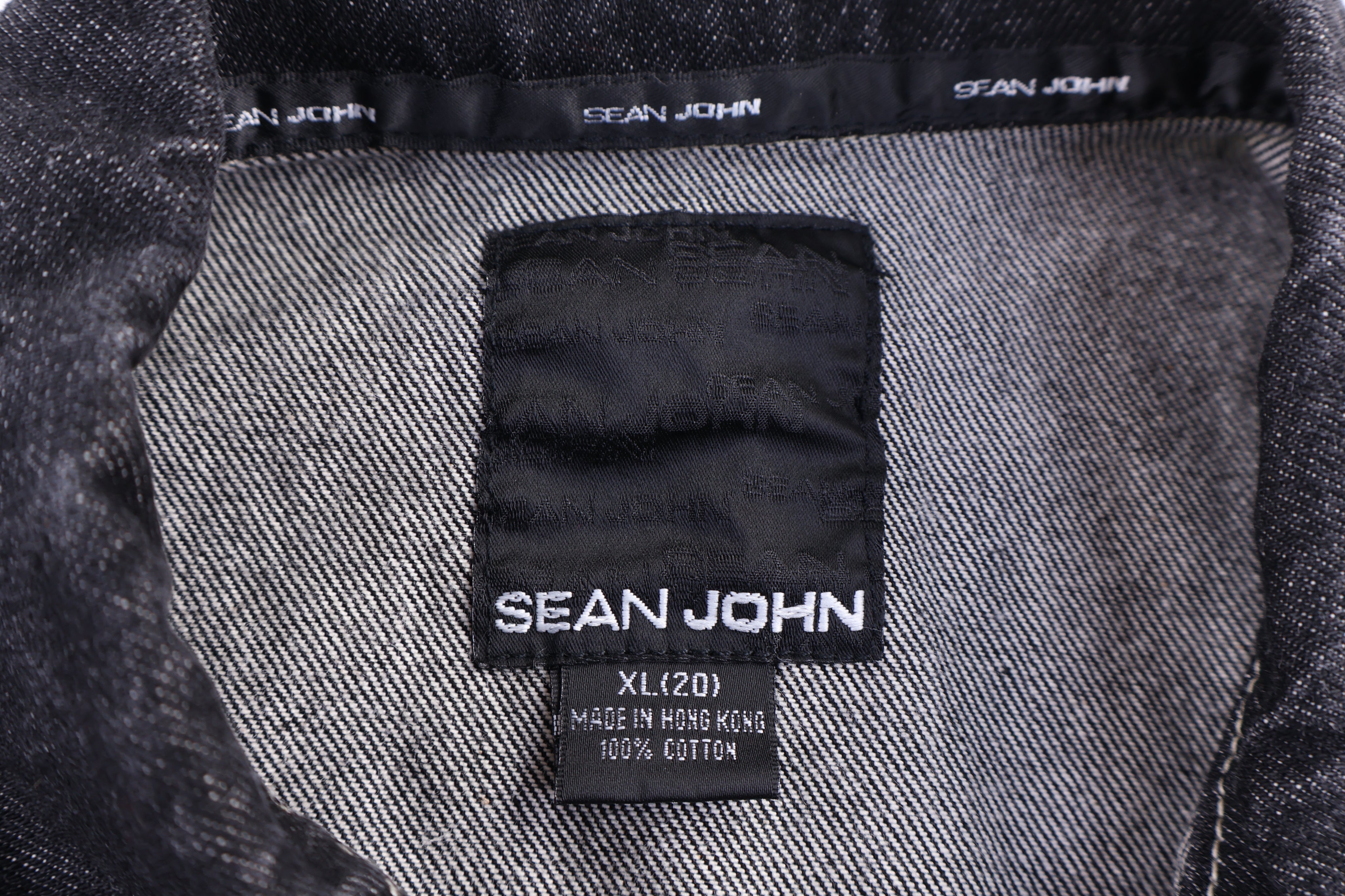 Women's Vintage Sean John Dark Wash Denim Jacket