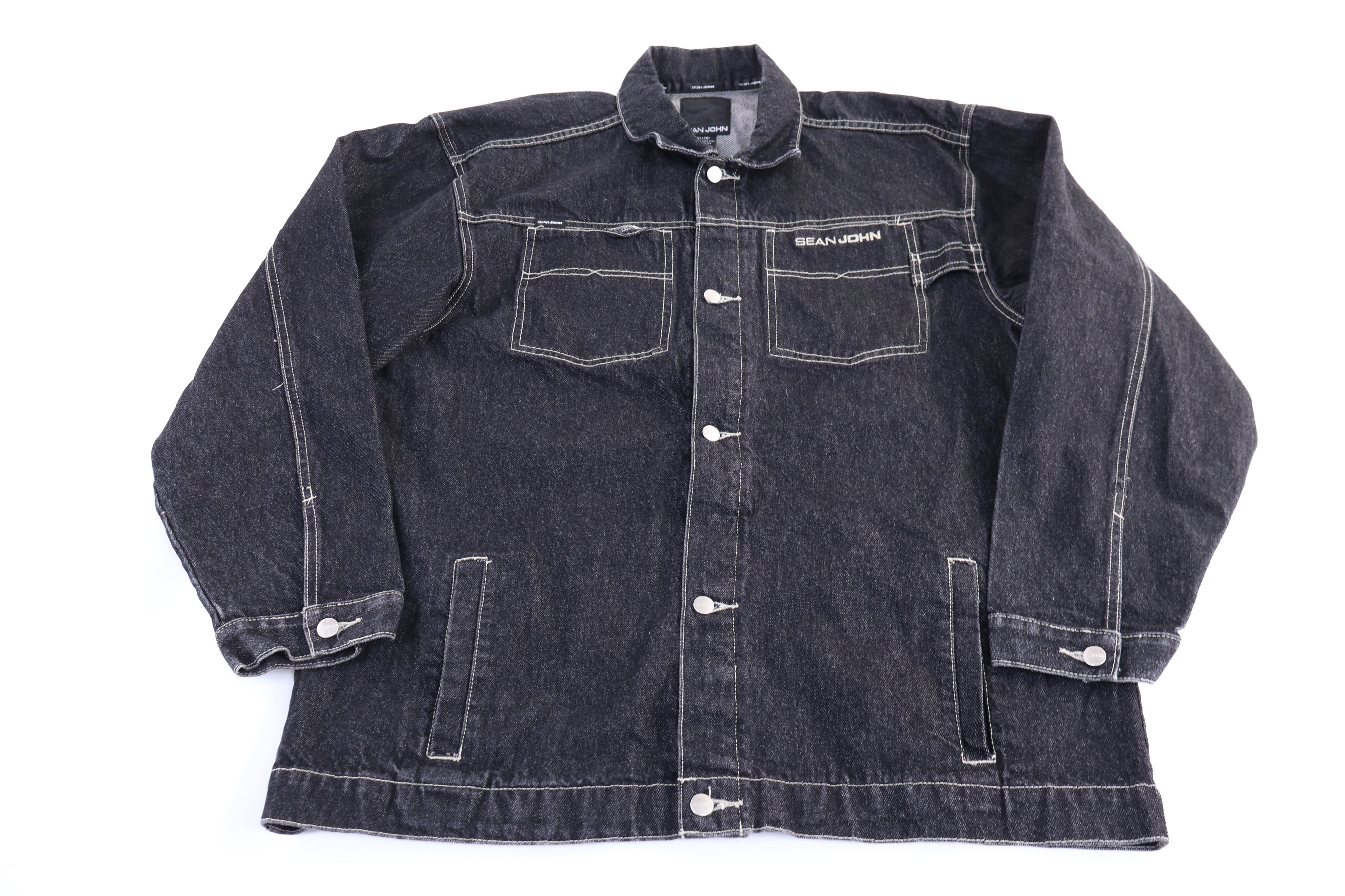 Women's Vintage Sean John Dark Wash Denim Jacket
