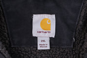 Carhartt Logo Patch Black Sherpa Lined Full Zip Jacket
