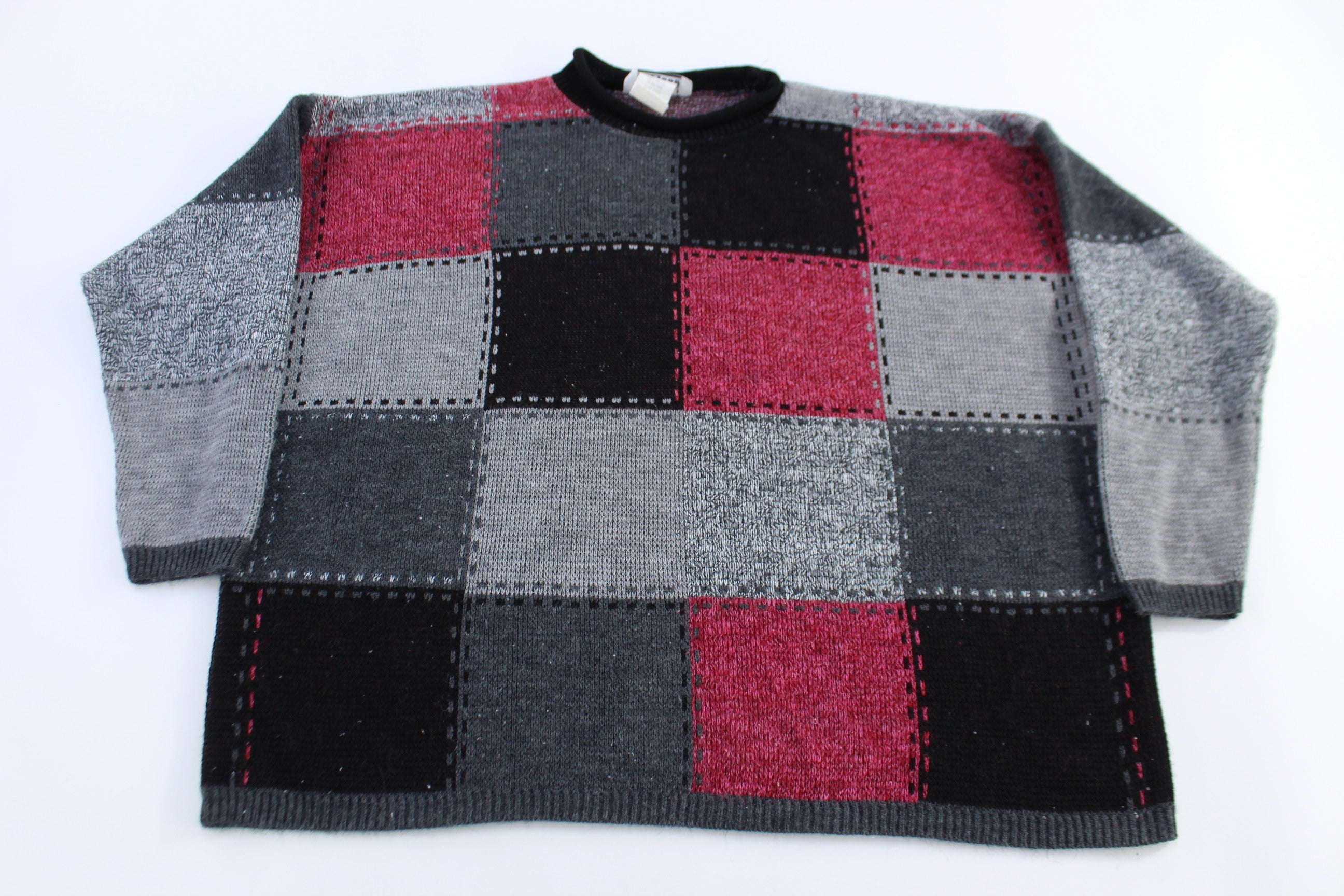 90's CosCob Multipattern Knit Sweater
