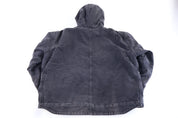 Carhartt Logo Patch Black Sherpa Lined Full Zip Jacket