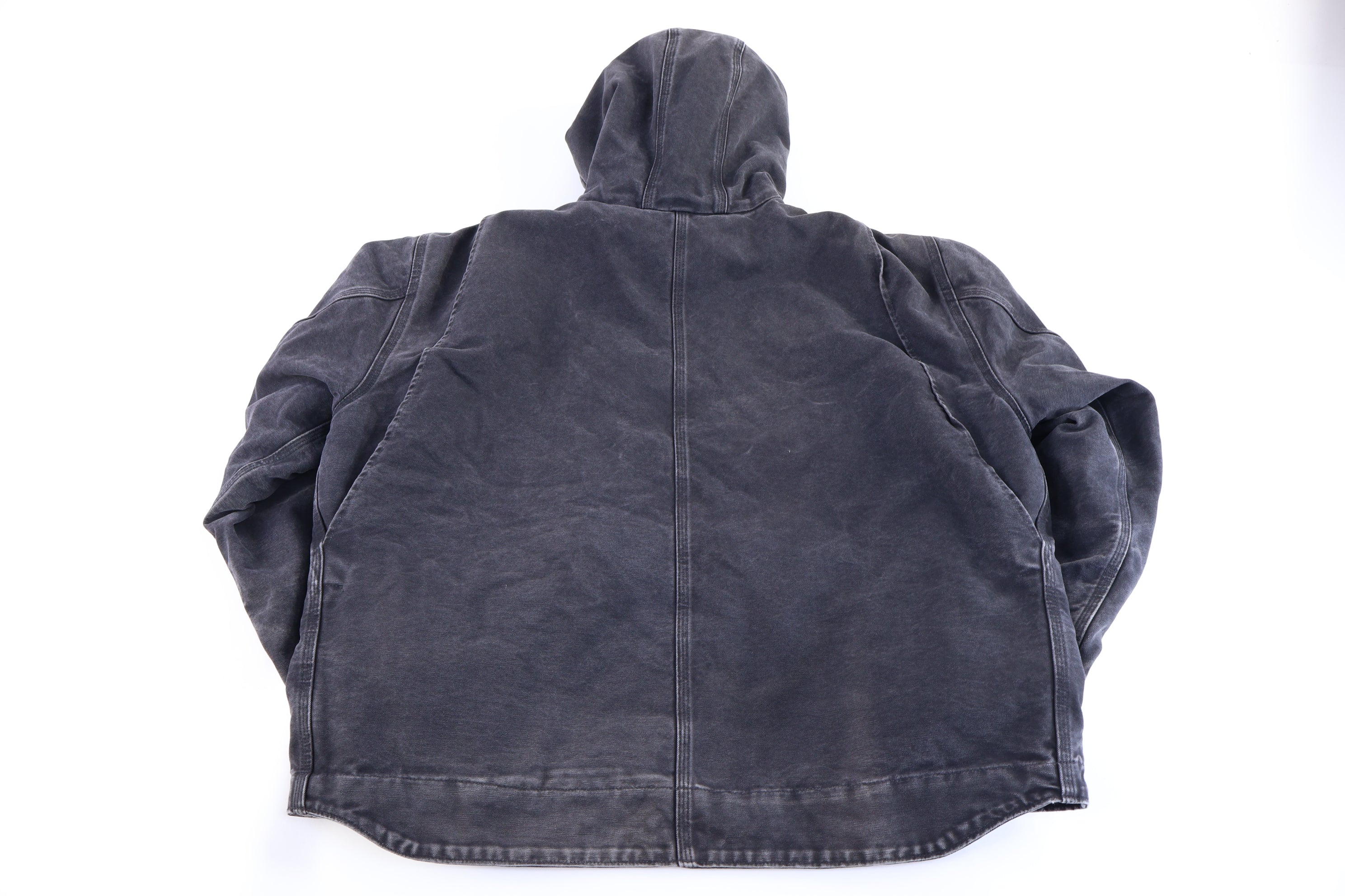 Carhartt Logo Patch Black Sherpa Lined Full Zip Jacket