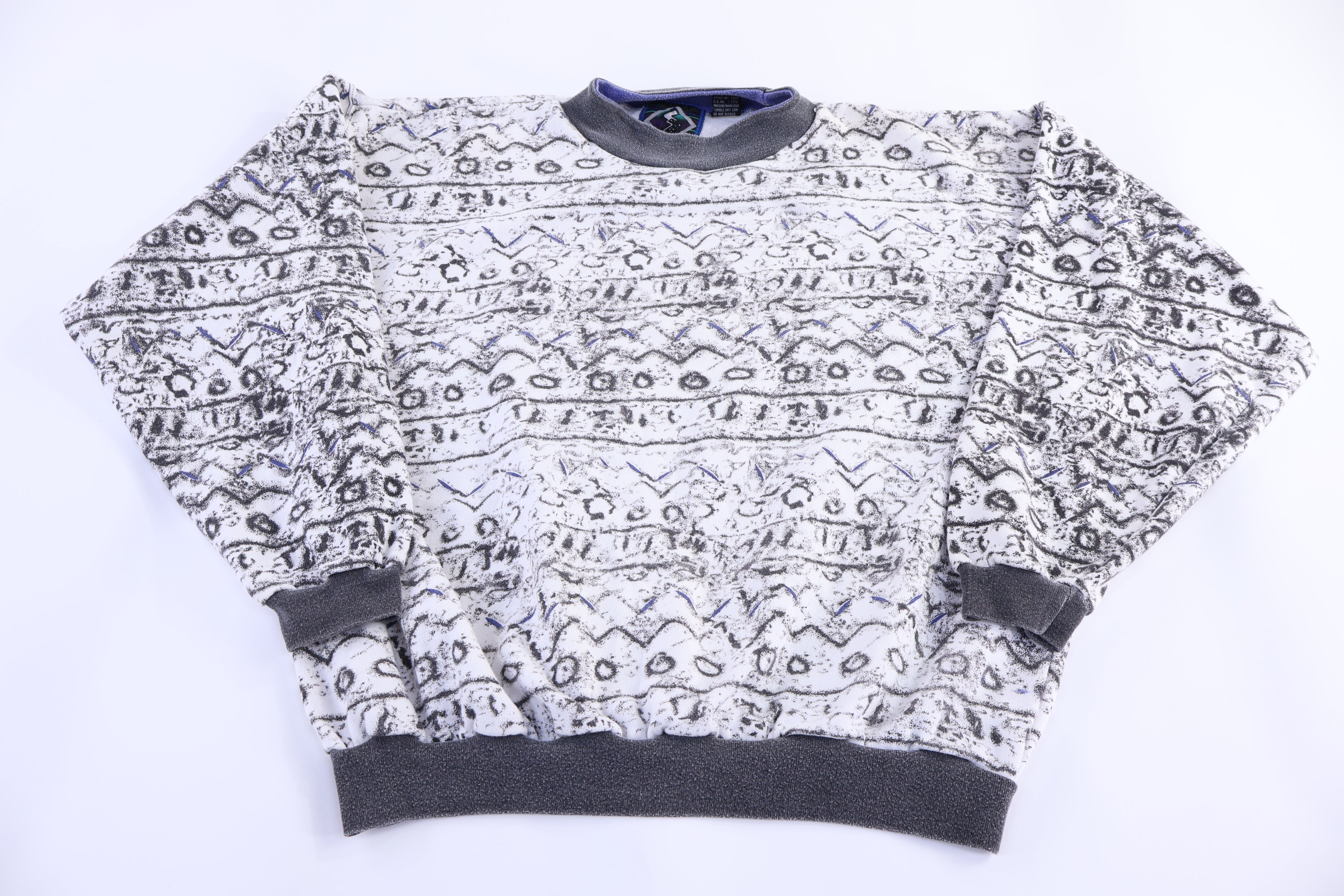 Vintage Santana Multipattern Pullover Sweater