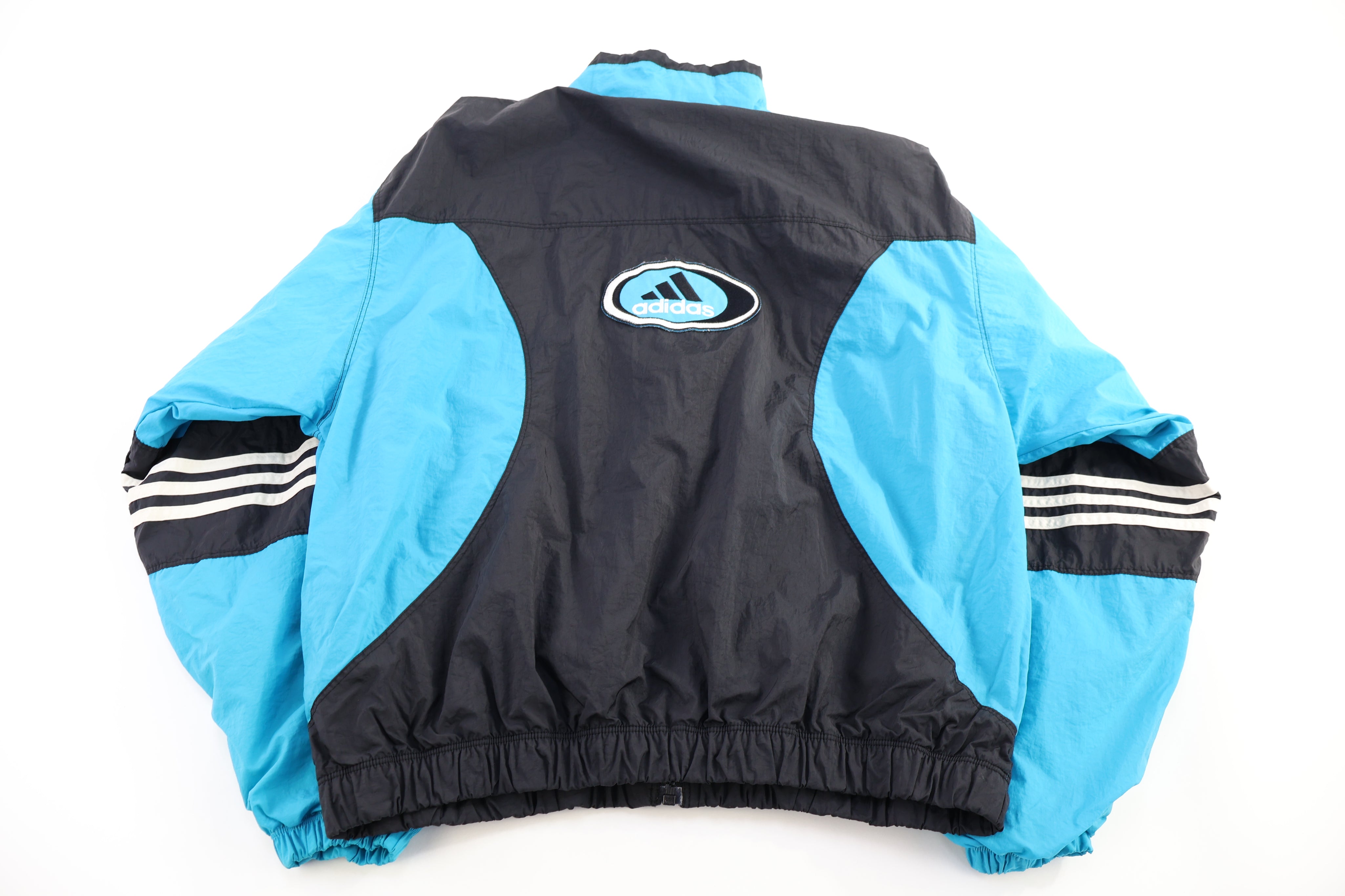 90's Adidas Embroidered Logo Full Zip Windbreaker